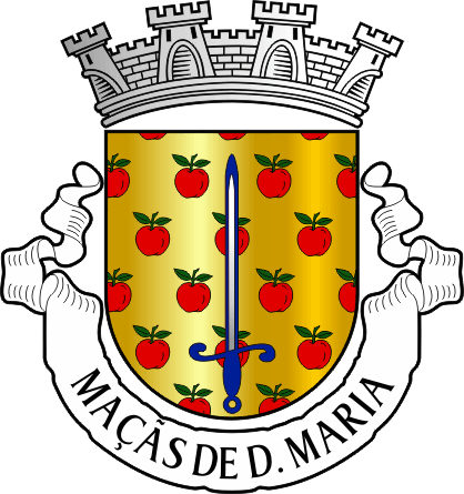 Brasão da freguesia de Maçãs de Dona Maria - Maçãs de Dona Maria civil parish, coat-of-arms Brasão da freguesia de Maçãs de Dona Maria - Maçãs de Dona Maria civil parish, coat-of-arms