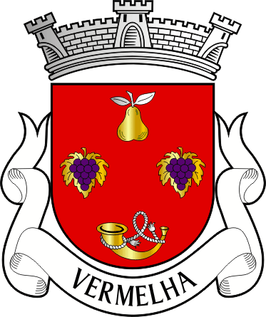 Brasão da freguesia de Vermelha - Vermelha civil parish, coat-of-arms Brasão da freguesia de Vermelha - Vermelha civil parish, coat-of-arms