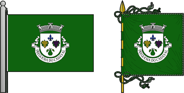 Bandeira e estandarte da antiga freguesia do Cadaval - Cadaval former civil parish, flag and banner Bandeira e estandarte da antiga freguesia do Cadaval - Cadaval former civil parish, flag and banner