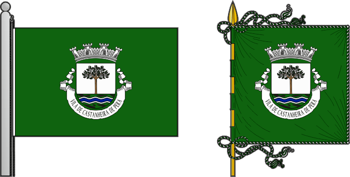 Proposta para a bandeira e estandarte do município de Castanheira de Pera - Castanheira de Pera Municipality flag and banner proposal Proposta para a bandeira e estandarte do município de Castanheira de Pera - Castanheira de Pera Municipality flag and banner proposal