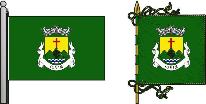 Bandeira e estandarte da antiga freguesia de Jovim - Jovim former civil parish, flag and banner