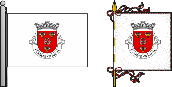 Bandeira e estandarte da antiga freguesia de Guilhufe - Guilhufe former civil parish, flag and banner