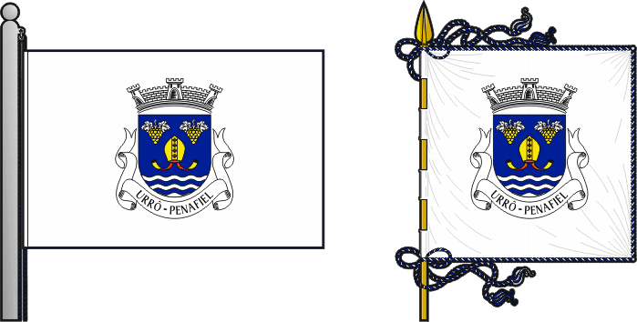 Bandeira e estandarte da antiga freguesia de Urrô - Urrô former civil parish, flag and banner