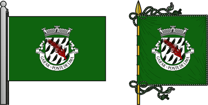 Bandeira e estandarte da antiga freguesia de Gaifar - Gaifar former civil parish, flag and banner