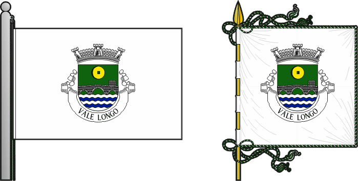 Bandeira e estandarte da antiga freguesia de Vale Longo - Vale Longo former civil parish, flag and banner