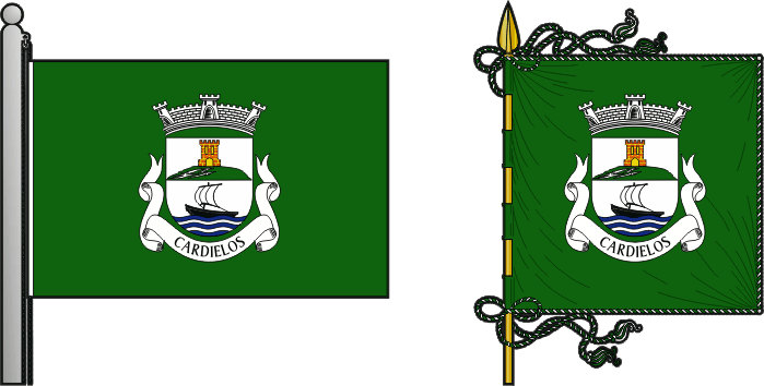 Bandeira e estandarte da antiga freguesia de Cardielos - Cardielos Fria former civil parish, flag and banner