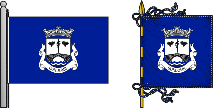 Bandeira e estandarte da antiga freguesia de Gondomil - Gondomil former civil parish, flag and banner