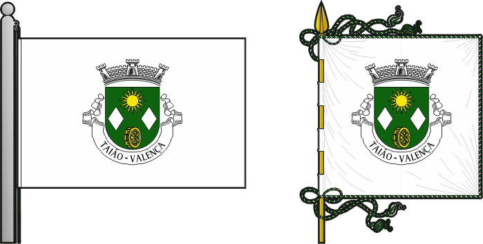 Bandeira e estandarte da antiga freguesia de Taião - Taião former civil parish, flag and banner Bandeira e estandarte da antiga freguesia de Taião - Taião former civil parish, flag and banner