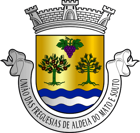 Brasão da União das freguesias de Aldeia do Mato e Souto - Aldeia do Mato and Souto civil parishes union coat-of-arms