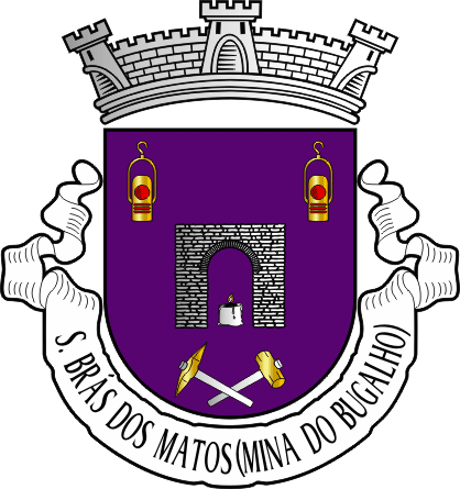 Brasão da antiga freguesia de São Brás dos Matos (Mina do Bugalho) - São Brás dos Matos (Mina do Bugalho) former civil parish, coat-of-arms