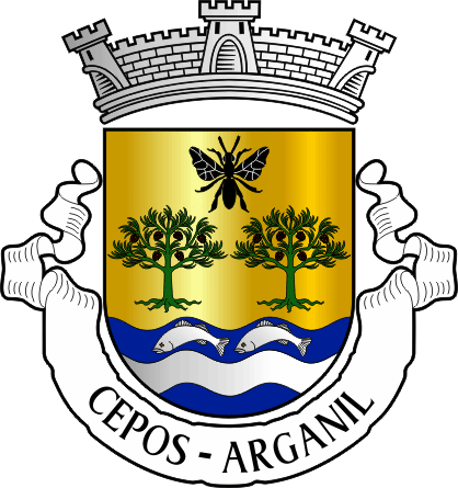 Brasão da antiga freguesia de Cepos - Cepos former civil parish, coat-of-arms Brasão da antiga freguesia de Cepos - Cepos former civil parish, coat-of-arms
