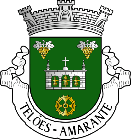 Brasão da freguesia de Telões - Telões civil parish, coat-of-arms