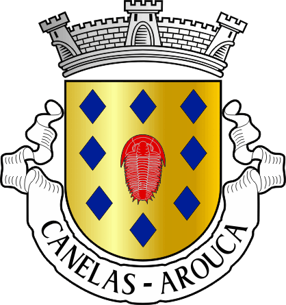 Brasão da antiga freguesia de Canelas - Canelas former civil parish, coat-of-arms