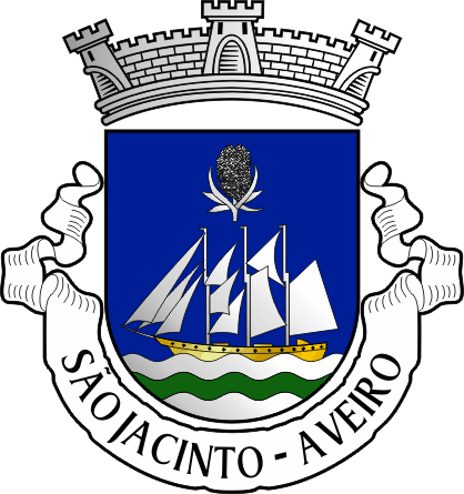 Brasão da freguesia de São Jacinto - São Jacinto civil parish, coat-of-arms Brasão da freguesia de São Jacinto - São Jacinto civil parish, coat-of-arms