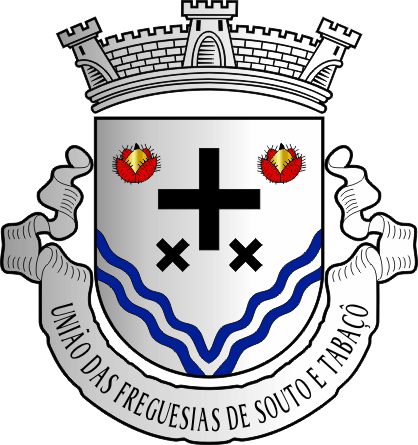 Brasão da União das freguesias de Souto e Tabaçô - Souto and Tabaçô civil parishes union coat-of-arms Brasão da União das freguesias de Souto e Tabaçô - Souto and Tabaçô civil parishes union coat-of-arms