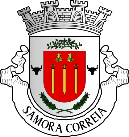Brasão da freguesia de Samora Correia - Samora Correia civil parish, coat-of-arms Brasão da freguesia de Samora Correia - Samora Correia civil parish, coat-of-arms