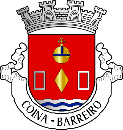 Brasão da antiga freguesia de Coina - Coina former civil parish, coat-of-arms Brasão da antiga freguesia de Coina - Coina former civil parish, coat-of-arms