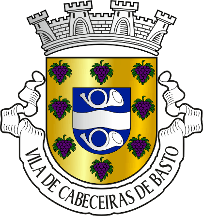 Brasão do município de Cabeceiras de Basto - Cabeceiras de Basto municipality coat-of-arms Brasão do município de Cabeceiras de Basto - Cabeceiras de Basto municipality coat-of-arms
