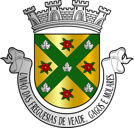 Brasão da Freguesia de Veade, Gagos e Molares - Veade, Gagos and Molares civil parish, coat-of-arms