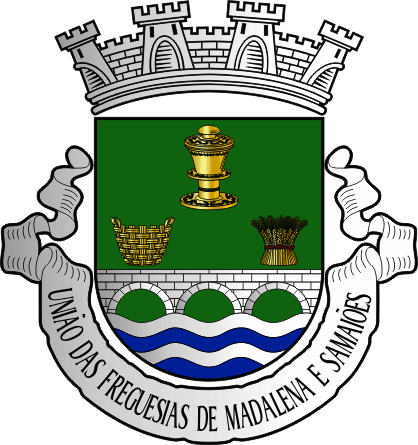Brasão da União das freguesias de Madalena e Samaiões - Madalena and Samaiões civil parishes union coat-of-arms
