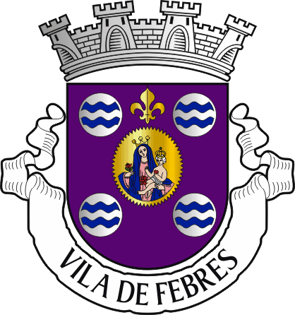 Brasão da freguesia de Febres - Febres civil parish, coat-of-arms
