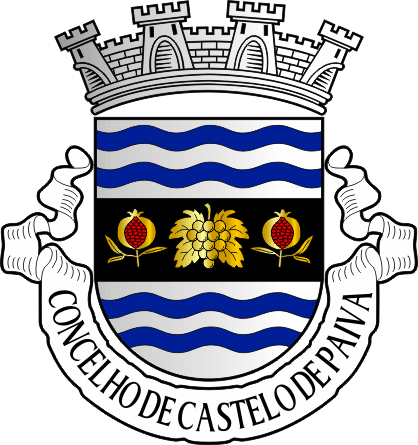 Proposta para o brasão do Município de Castelo de Paiva - Castelo de Paiva municipal coat-of-arms proposal
