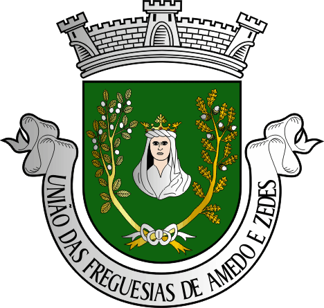 Brasão da Freguesia de Amedo e Zedes - Amedo and Zedes civil parish, coat-of-arms