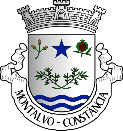 Brasão da freguesia de Montalvo - Montalvo civil parish, coat-of-arms