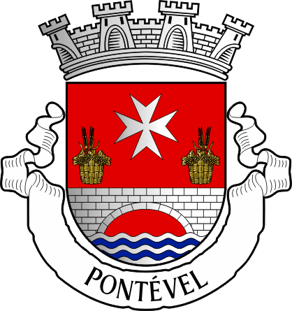 Brasão da freguesia de Pontével - Pontével civil parish, coat-of-arms Brasão da freguesia de Pontével - Pontével civil parish, coat-of-arms