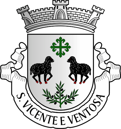 Brasão da freguesia de São Vicente e Ventosa - São Vicente and Ventosa civil parish, coat-of-arms