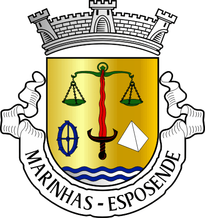 Brasão da antiga freguesia de Marinhas - Marinhas former civil parish, coat-of-arms