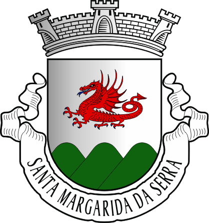 Brasão da antiga freguesia de Santa Margarida da Serra - Santa Margarida da Serra former civil parish, coat-of-arms