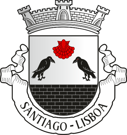 Brasão da antiga freguesia de Santiago - Santiago former civil parish, coat-of-arms Brasão da antiga freguesia de Santiago - Santiago former civil parish, coat-of-arms