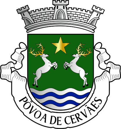 Brasão da antiga freguesia de Póvoa de Cervães - Póvoa de Cervães former civil parish, coat-of-arms