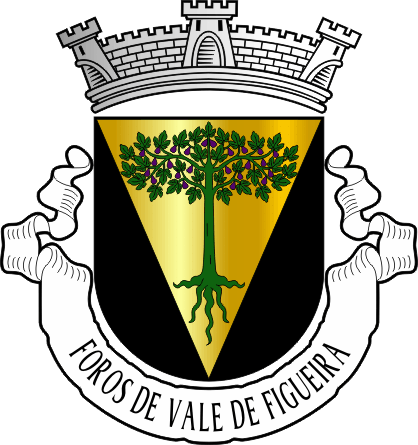 Brasão da freguesia de Foros de Vale de Figueira - Foros de Vale de Figueira civil parish, coat-of-arms Brasão da freguesia de Foros de Vale de Figueira - Foros de Vale de Figueira civil parish, coat-of-arms