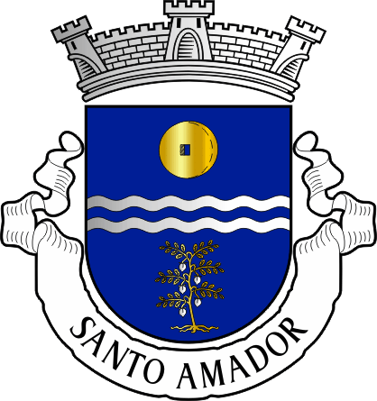 Brasão da antiga freguesia de Santo Amador - Santo Amador former civil parish, coat-of-arms Brasão da antiga freguesia de Santo Amador - Santo Amador former civil parish, coat-of-arms