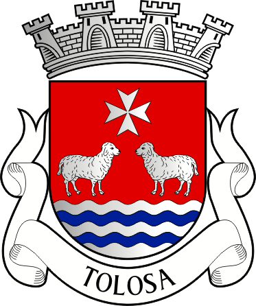 Brasão da freguesia de Tolosa - Tolosa civil parish, coat-of-arms Brasão da freguesia de Tolosa - Tolosa civil parish, coat-of-arms