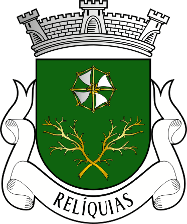 Brasão da freguesia de Relíquias - Relíquias civil parish, coat-of-arms Brasão da freguesia de Relíquias - Relíquias civil parish, coat-of-arms