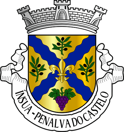 Brasão da freguesia de Ínsua - Ínsua civil parish, coat-of-arms Brasão da freguesia de Ínsua - Ínsua civil parish, coat-of-arms