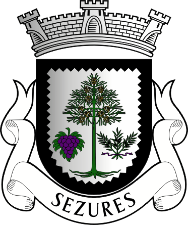 Brasão da freguesia de Sezures - Sezures civil parish, coat-of-arms