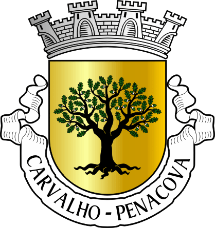 Brasão da freguesia de Carvalho - Carvalho civil parish, coat-of-arms