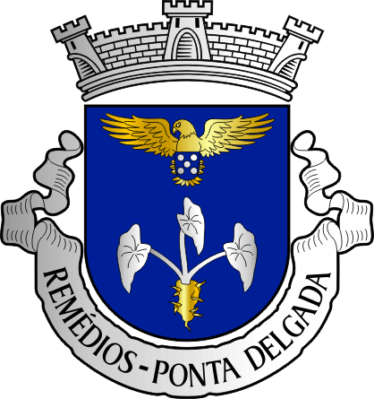 Brasão da freguesia de Remédios - Remédios civil parish, coat-of-arms