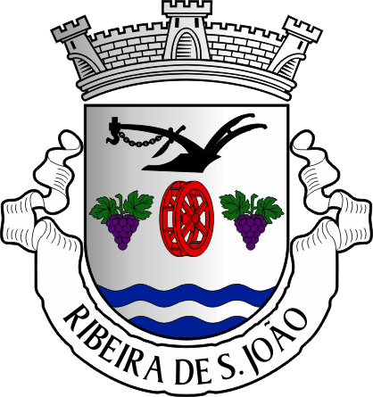 Brasão da antiga freguesia de Ribeira de São João - Ribeira de São João former civil parish, coat-of-arms