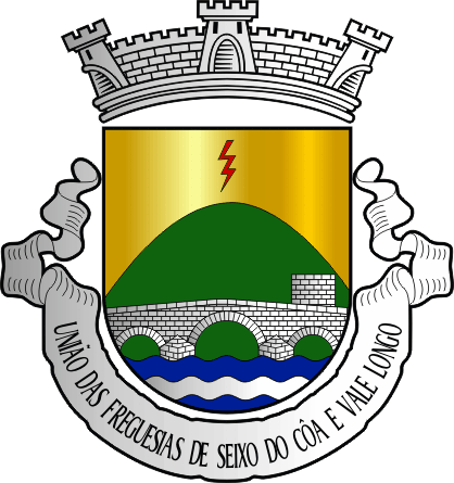 Brasão da União das freguesias de Seixo do Côa e Vale Longo - Seixo do Côa and Vale Longo civil parishes union coat-of-arms