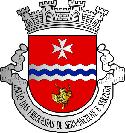 Brasão da União das freguesias de Sernancelhe e Sarzeda - Sernancelhe and Sarzeda civil parishes union coat-of-arms