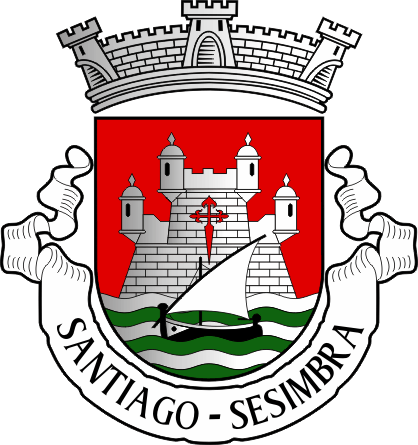 Brasão da freguesia de Sesimbra (Santiago) - Sesimbra (Santiago) civil parish, coat-of-arms Brasão da freguesia de Sesimbra (Santiago) - Sesimbra (Santiago) civil parish, coat-of-arms