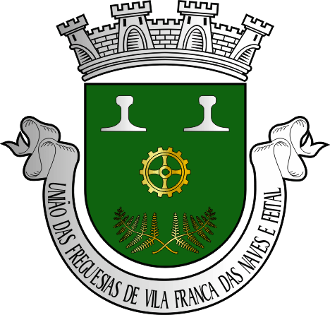 Brasão da União das freguesias de Vila Franca das Naves e Feital - Vila Franca das Naves and Feital civil parishes union coat-of-arms Brasão da União das freguesias de Vila Franca das Naves e Feital - Vila Franca das Naves and Feital civil parishes union coat-of-arms