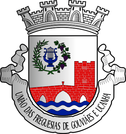 Brasão da União das freguesias de Gouviães e Ucanha - Gouviães and Ucanha civil parishes union coat-of-arms