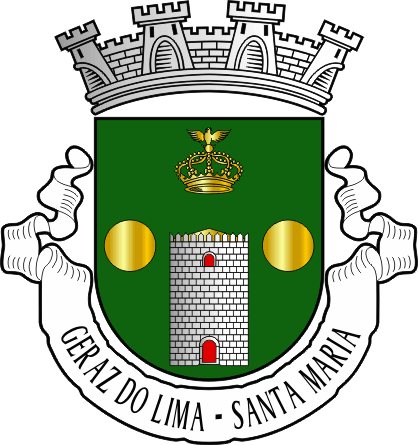 Brasão da antiga freguesia de Geraz do Lima (Santa Maria) - Geraz do Lima (Santa Maria) former civil parish, coat-of-arms Brasão da antiga freguesia de Geraz do Lima (Santa Maria) - Geraz do Lima (Santa Maria) former civil parish, coat-of-arms