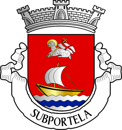 Brasão da antiga freguesia de Subportela - Subportela former civil parish, coat-of-arms Brasão da antiga freguesia de Subportela - Subportela former civil parish, coat-of-arms